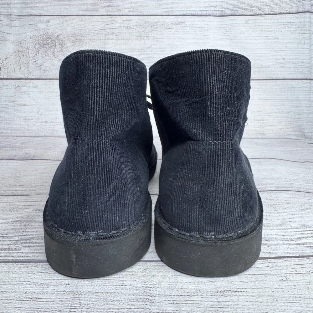 Clarks Mens Black Suede Corduroy Desert Chukka Boots 261396547090 Size 10‎ M